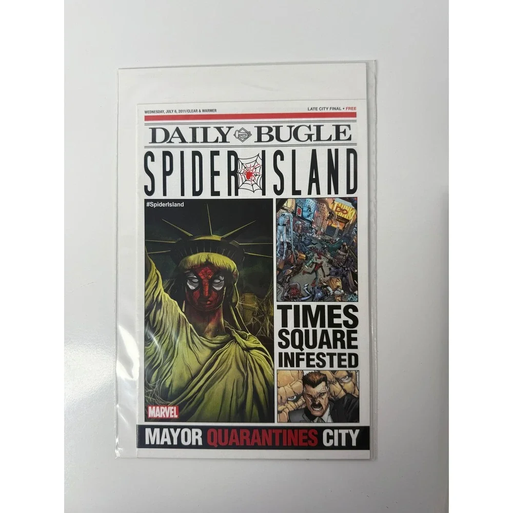 Marvel Spider-Island Daily Bugle Promo Newspaper July 6 2011 Spider-Man Comic